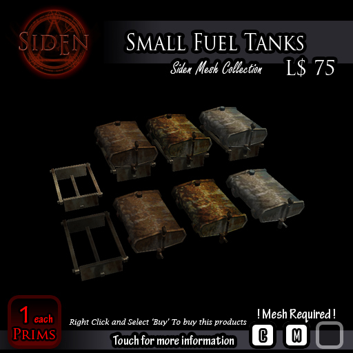 Second Life Marketplace Small Fuel Tank